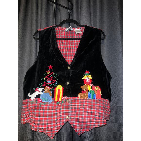 Ugly Christmas Sweater Xmas Vest Size XL - Picture 1 of 3